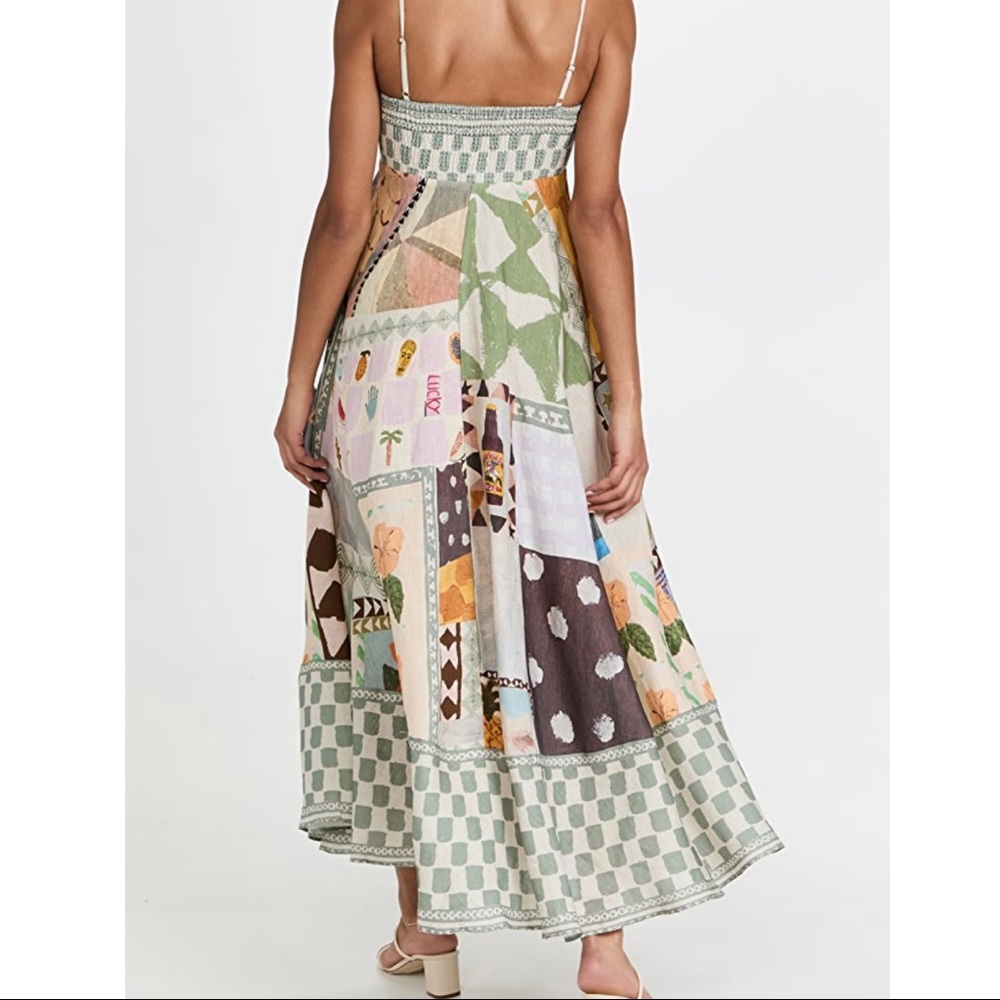 Boho Patchwork Maxi Dress in Pastel Multi - Picture 10 of 16